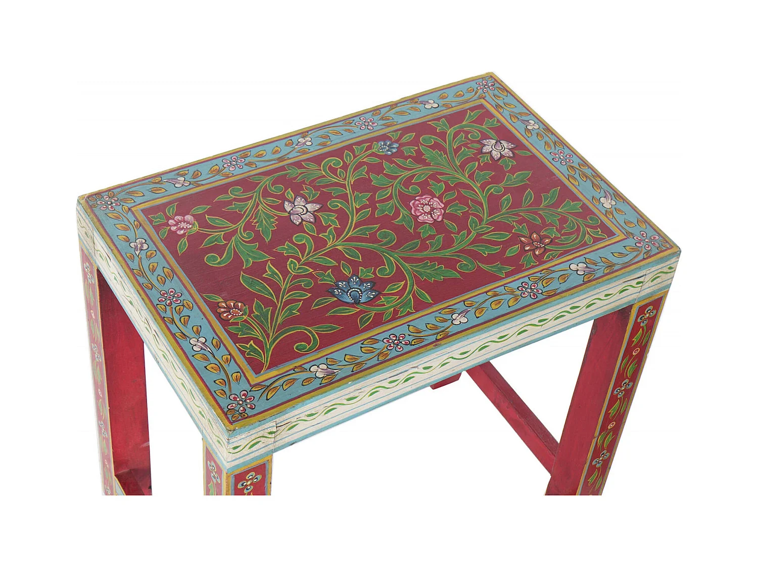 Table gigogne colorée et artisanale unique