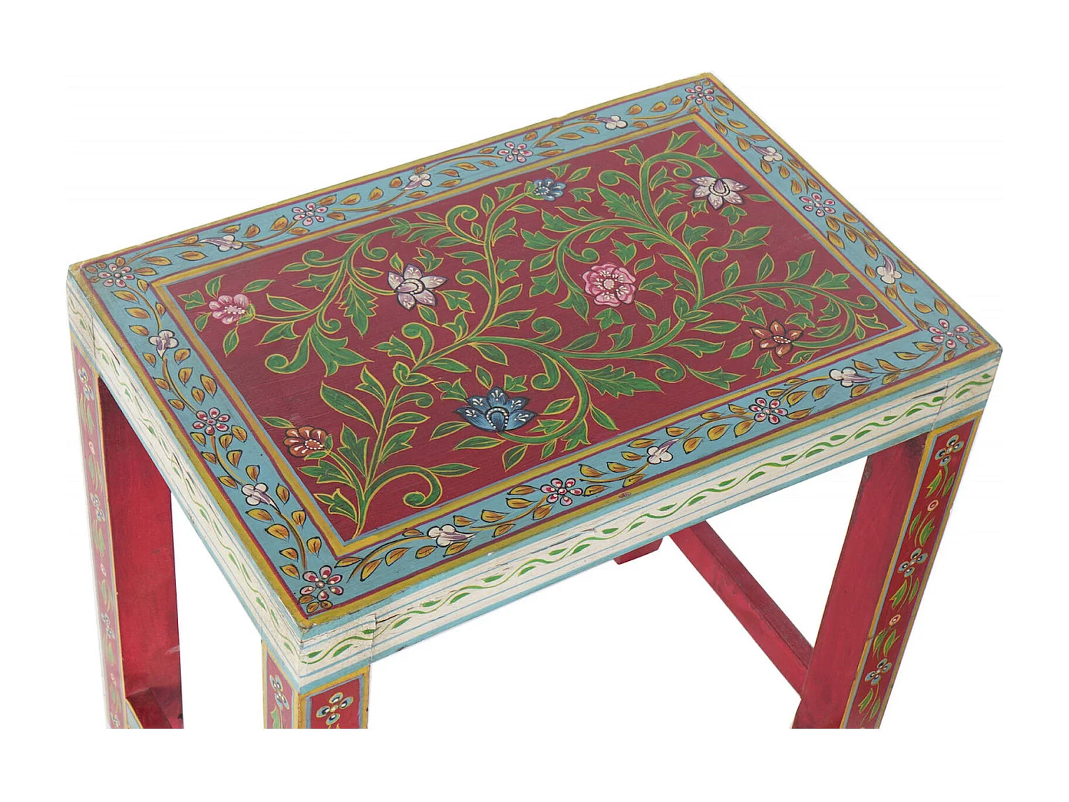 Table gigogne colorée et artisanale unique