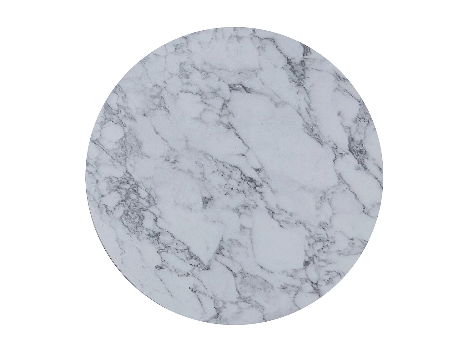 Table gigogne effet marbre et métal pour salon élégant