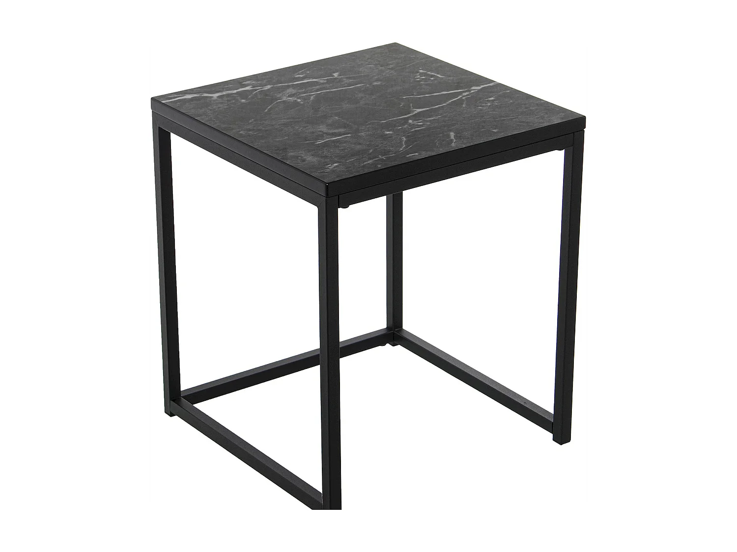 Table gigogne effet marbre pour un salon chic et moderne