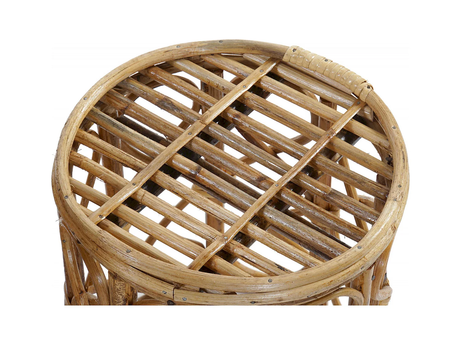 Table gigogne élégance osier pour intérieur cosy