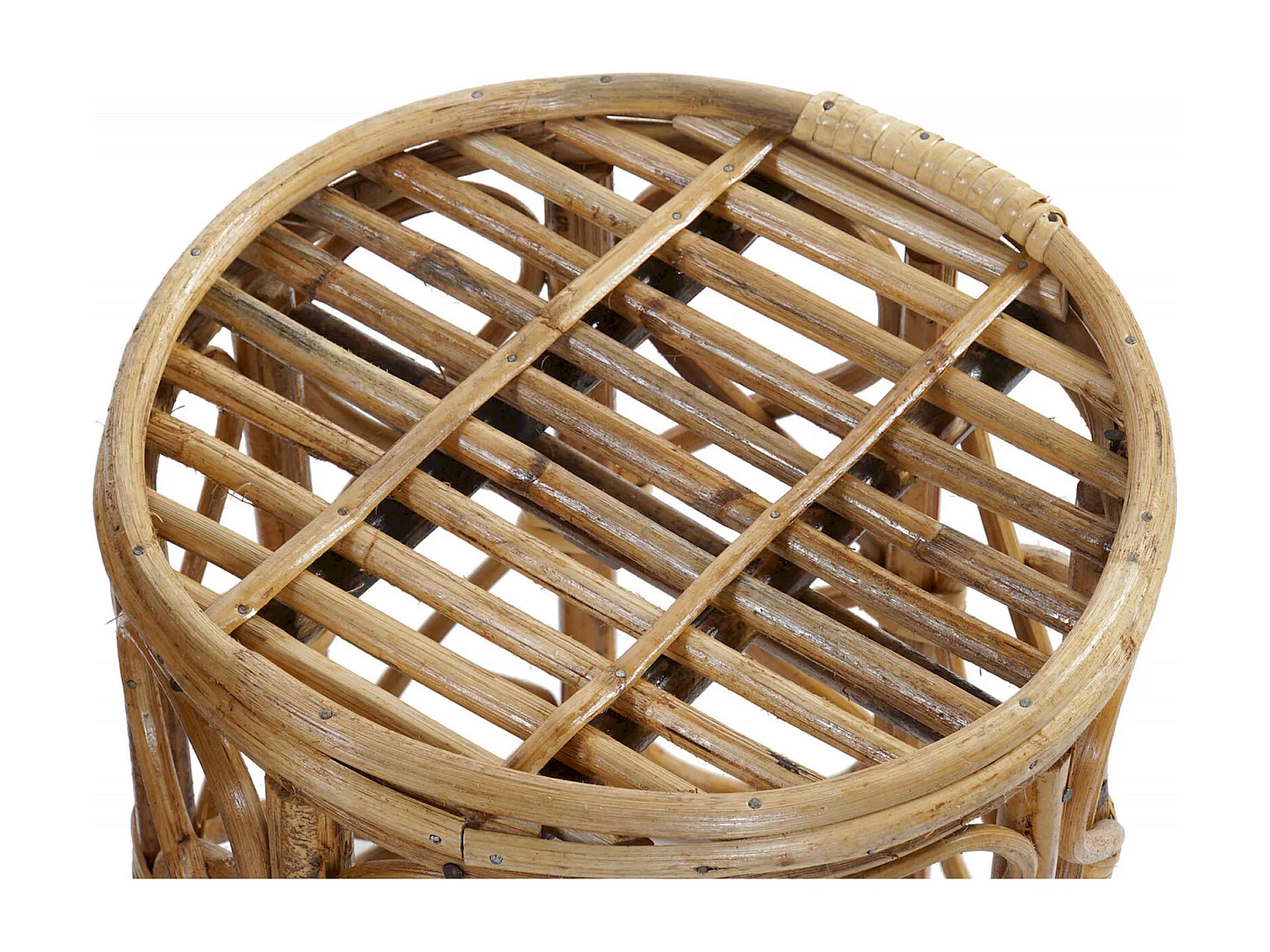 Table gigogne élégance osier pour intérieur cosy