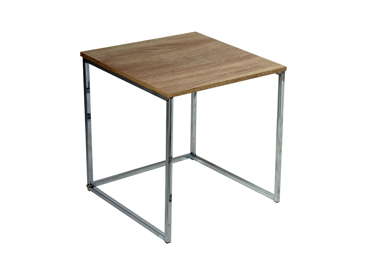 Table gigogne design bois et pieds métal élégant