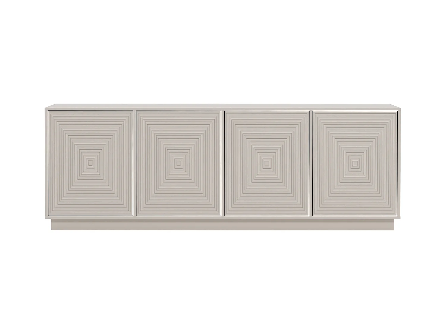 Aparador con 4 puertas de MDF - Beige - MEZULIA