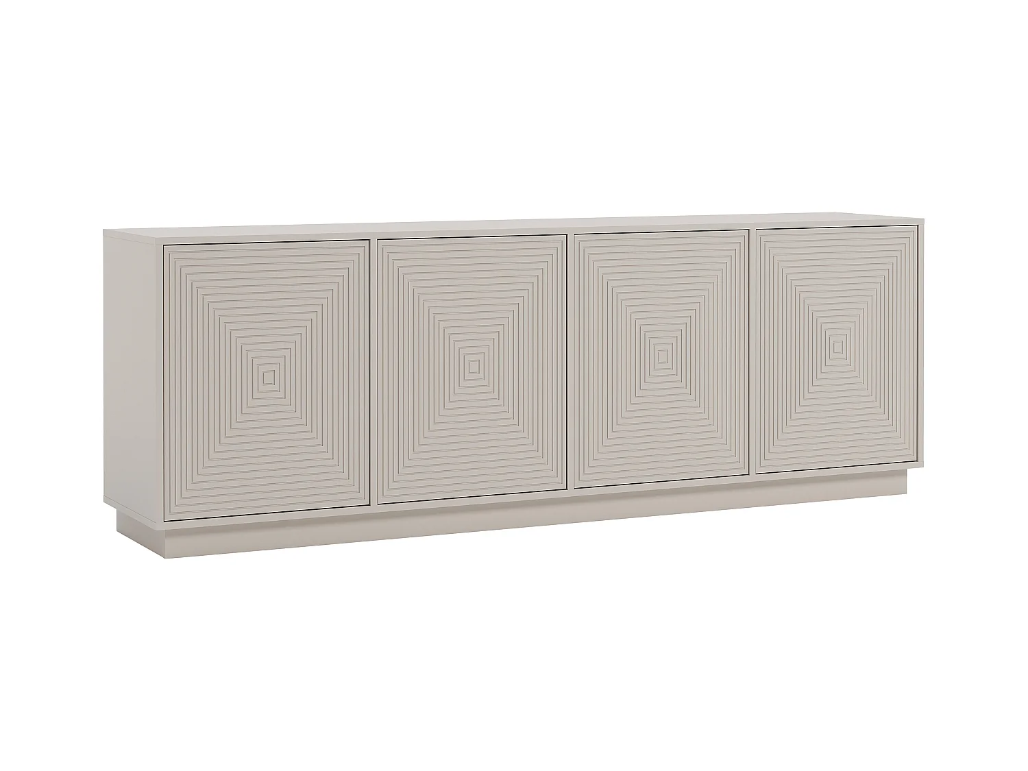 Aparador con 4 puertas de MDF - Beige - MEZULIA