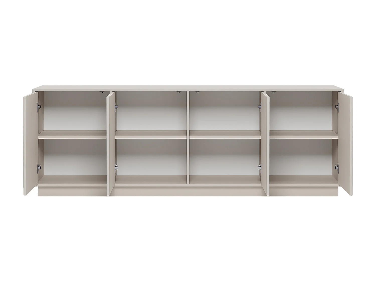 Aparador con 4 puertas de MDF - Beige - MEZULIA