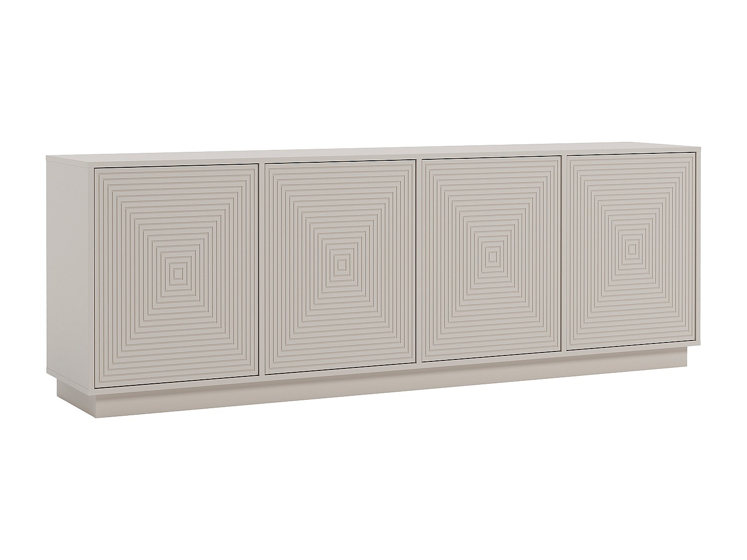 Sideboard mit 4 Türen - MDF - Beige - MEZULIA günstig online kaufen