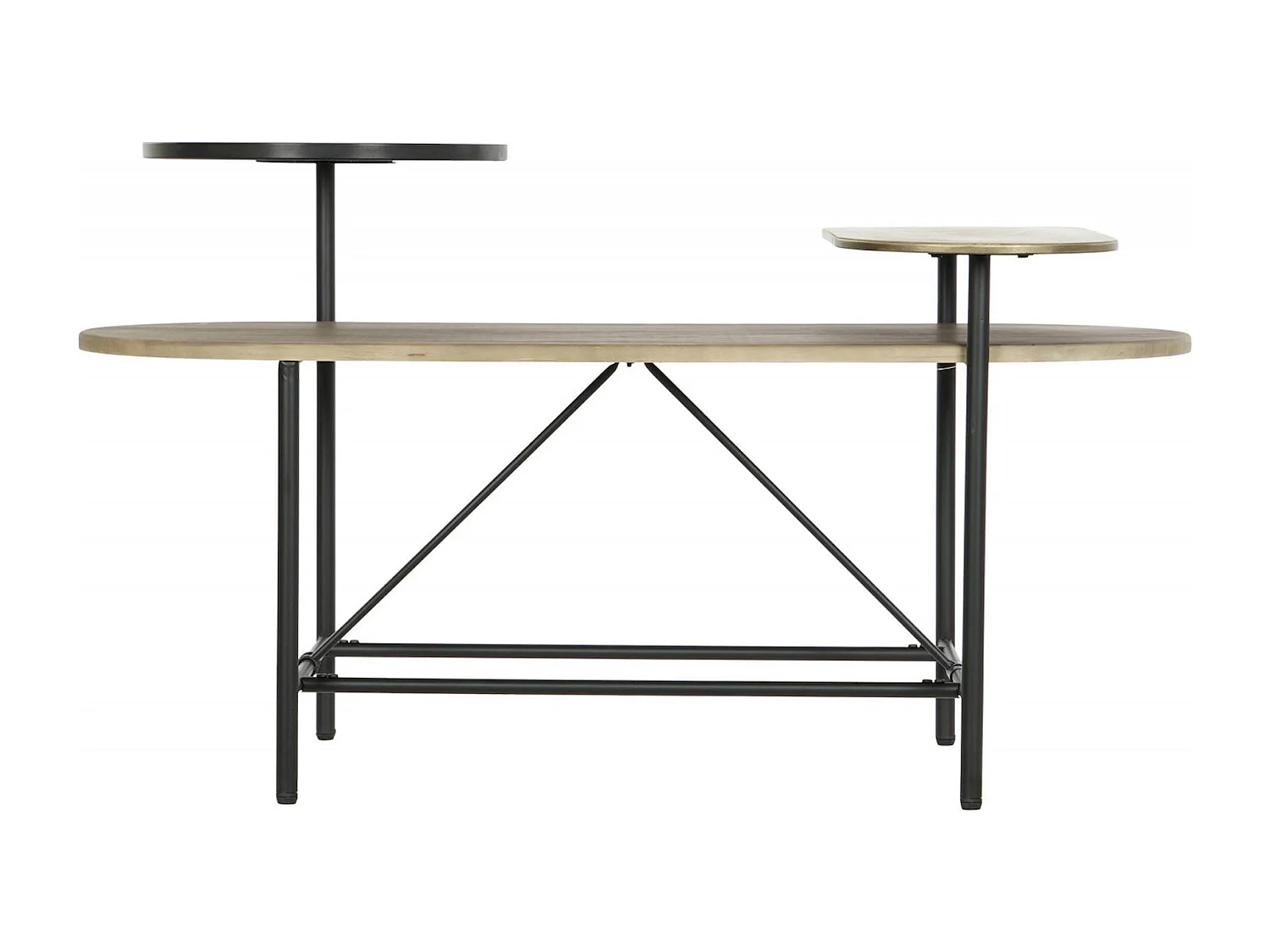 Table basse élégance bois et métal pour salon moderne