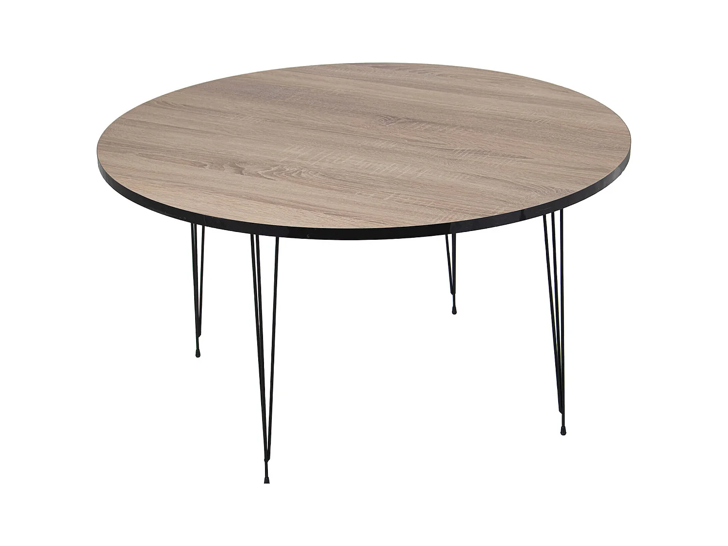 Table basse élégante bois et métal style robuste