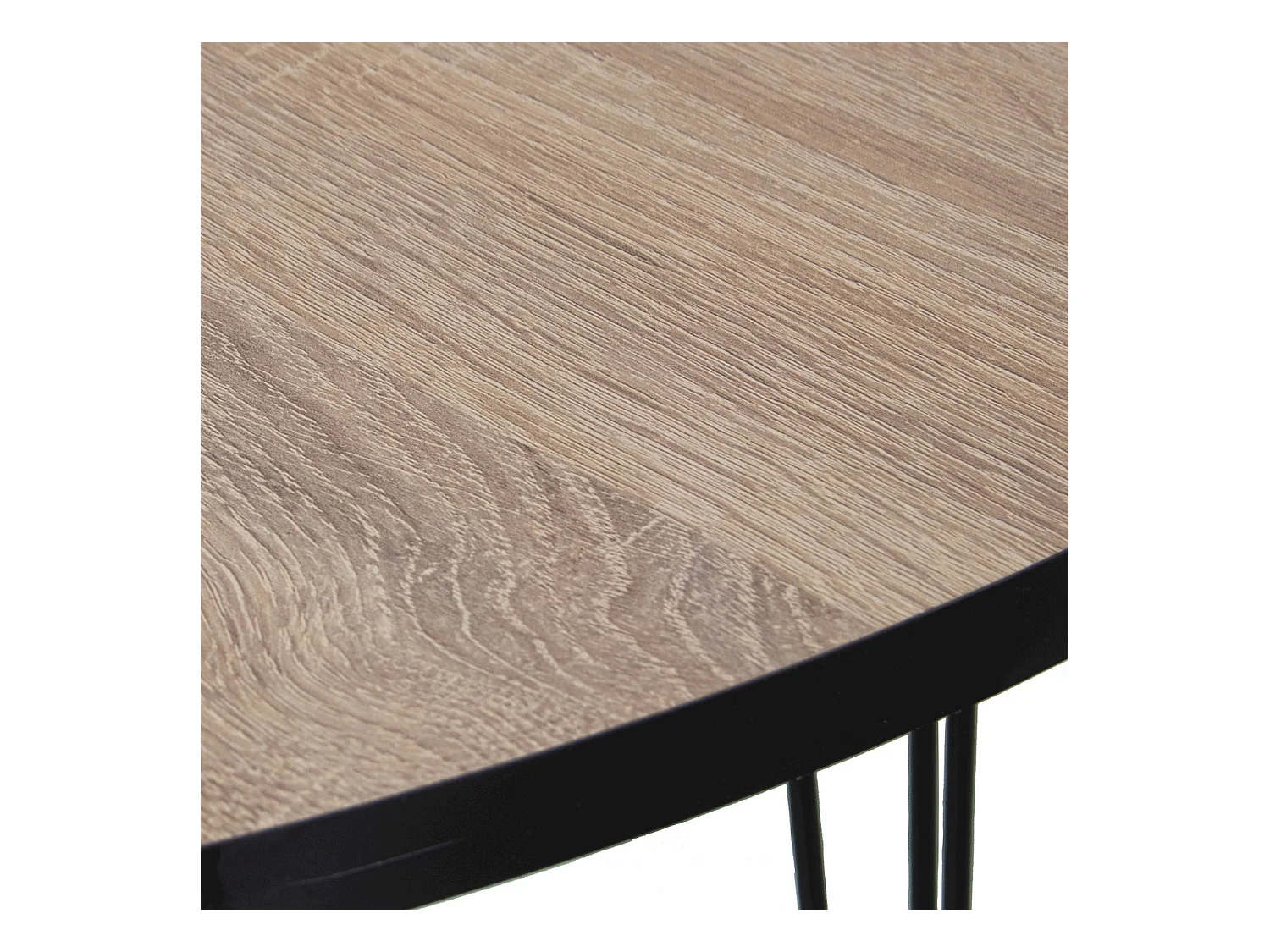 Table basse élégante bois et métal style robuste