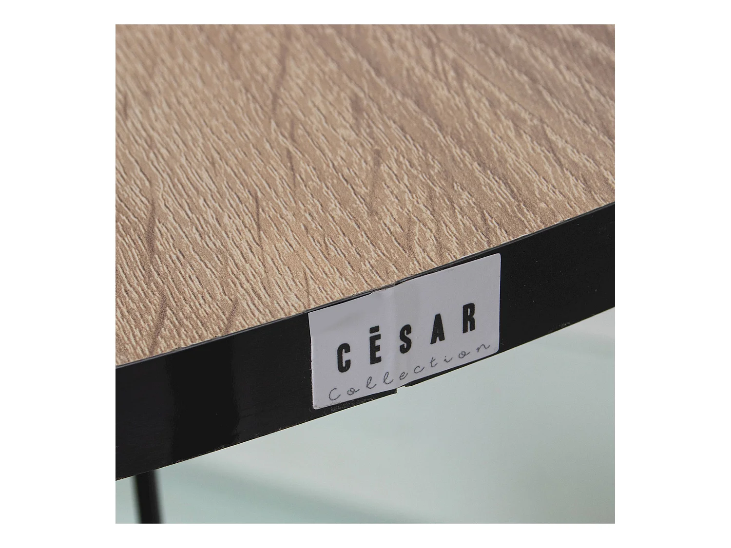 Table basse élégante bois et métal style robuste