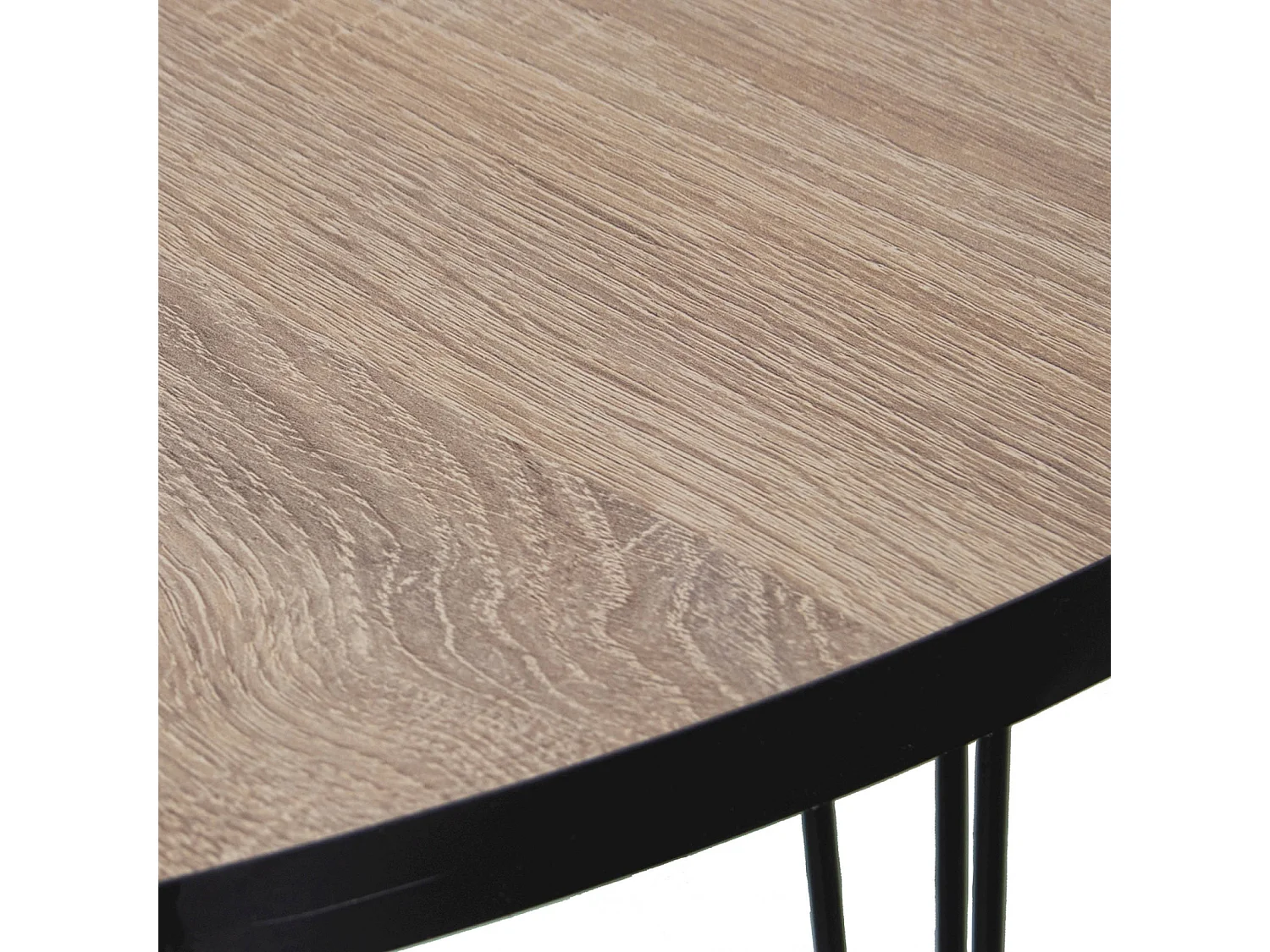 Table basse élégante bois et métal style robuste