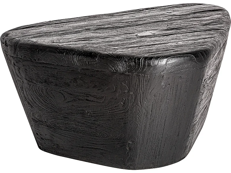 Table basse contemporaine bois de teka noir