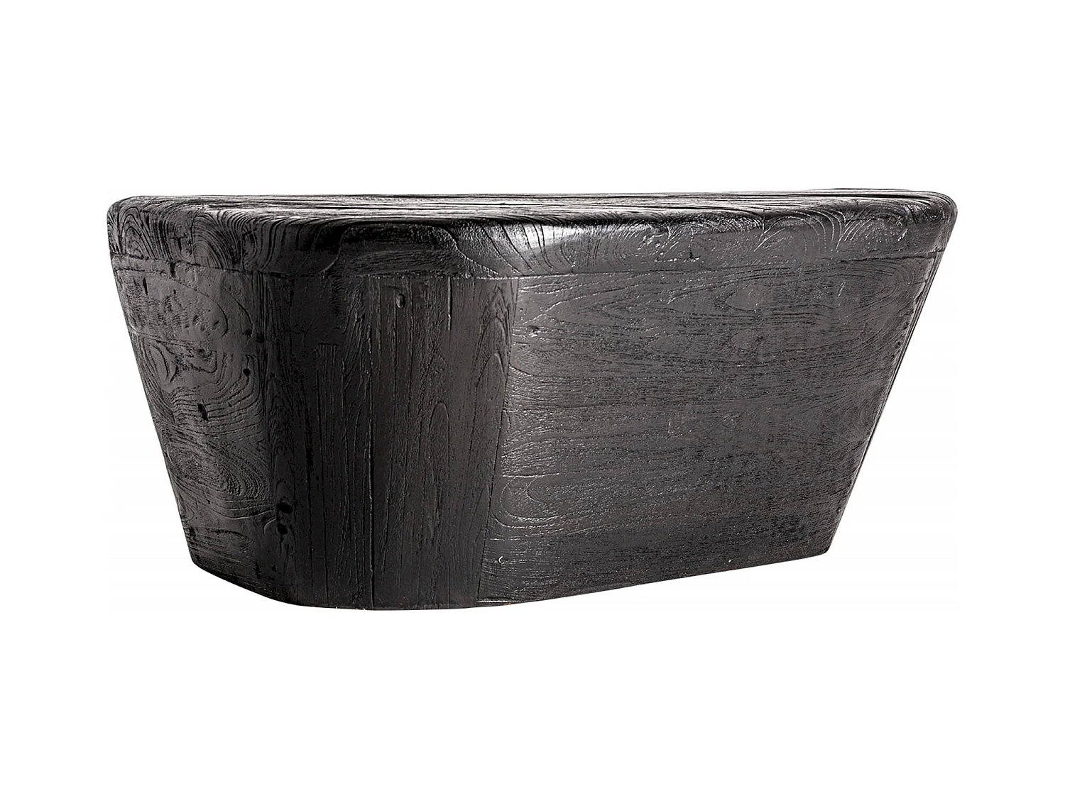 Table basse contemporaine bois de teka noir