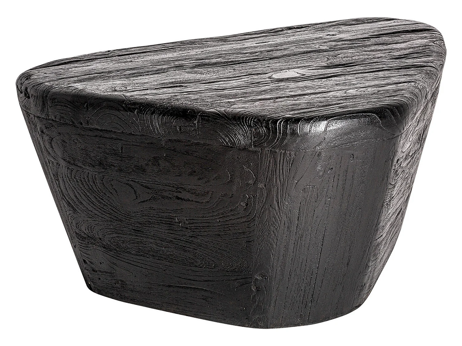 Table basse contemporaine bois de teka noir