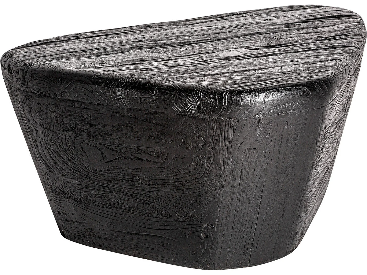 Table basse contemporaine bois de teka noir