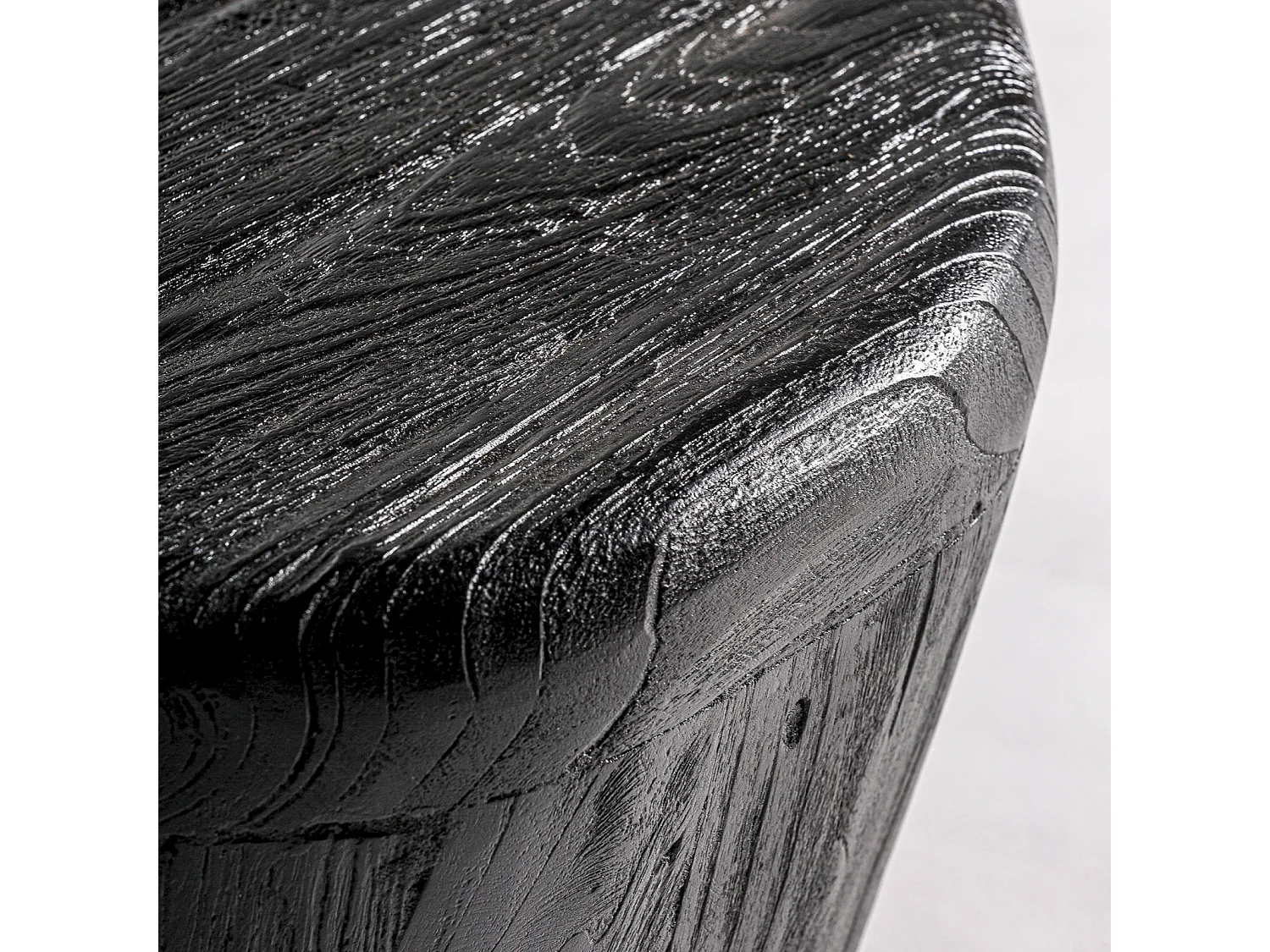 Table basse contemporaine bois de teka noir