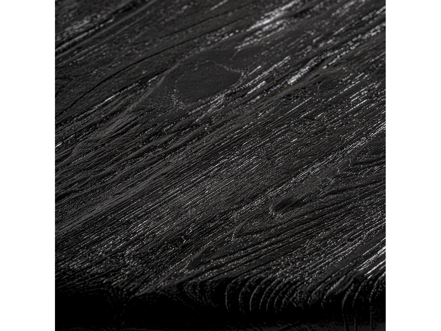 Table basse contemporaine bois de teka noir