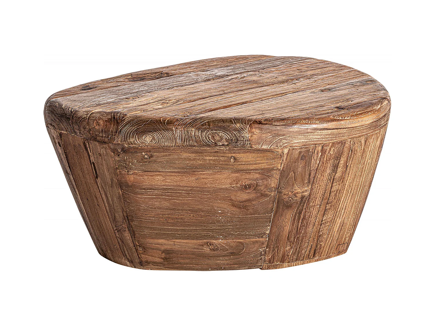 Table Basse Contemporaine en Teka Marron