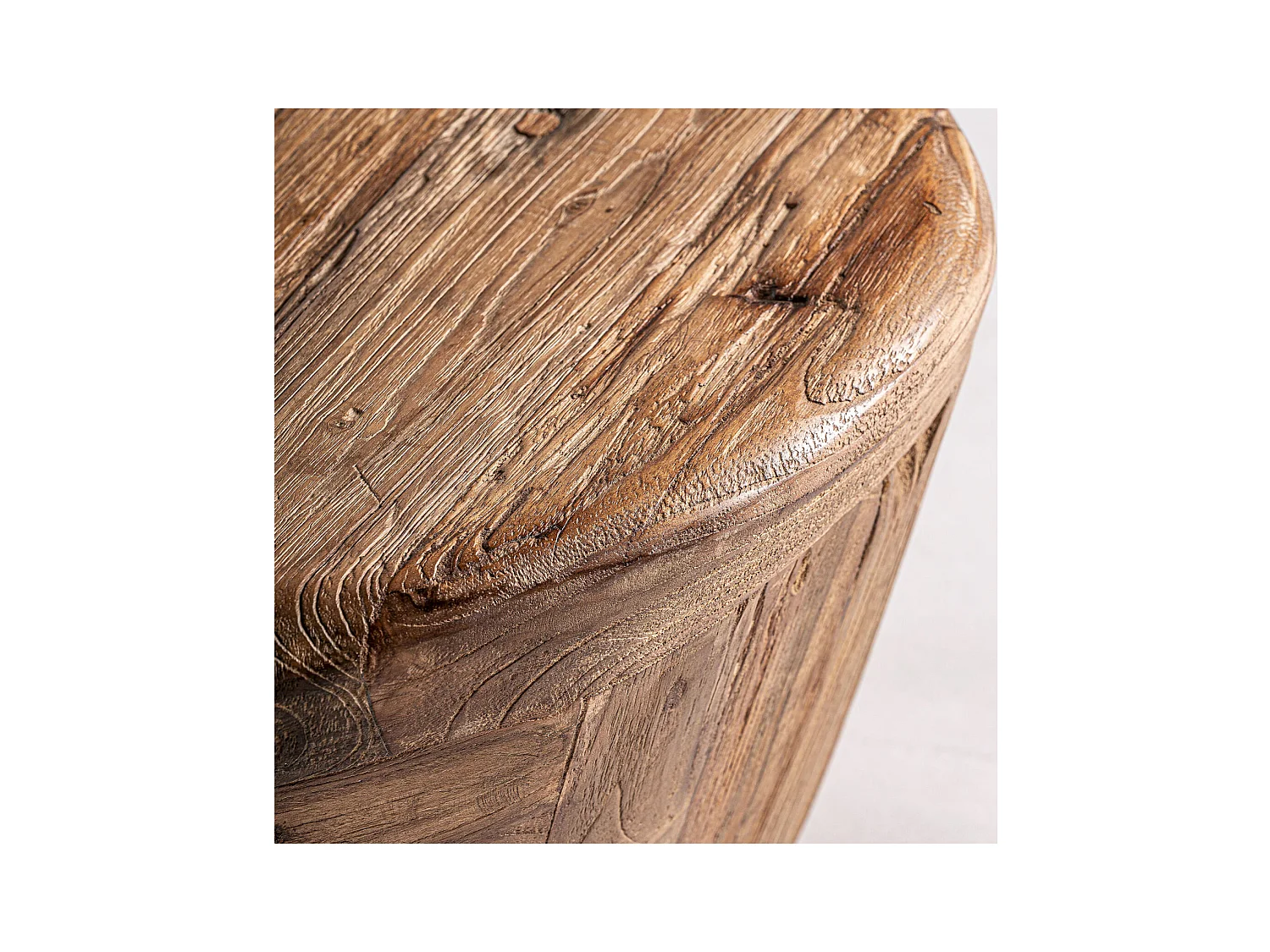 Table Basse Contemporaine en Teka Marron