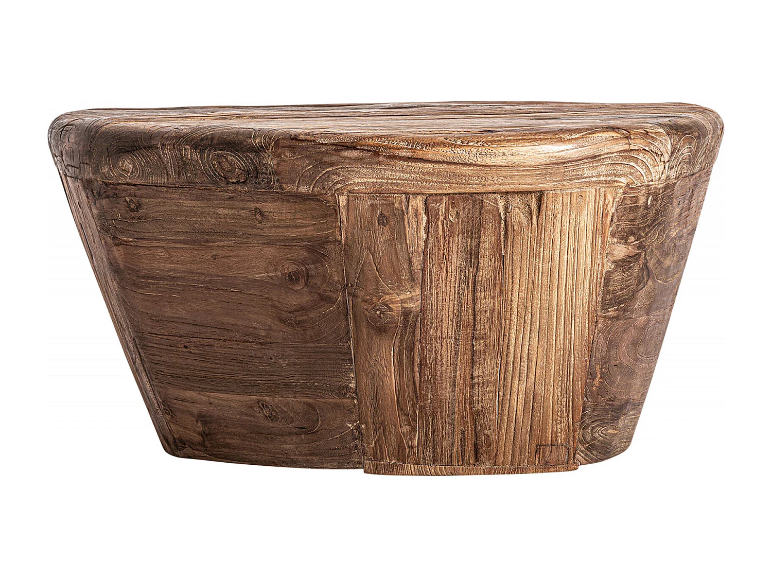 Table Basse Contemporaine en Teka Marron