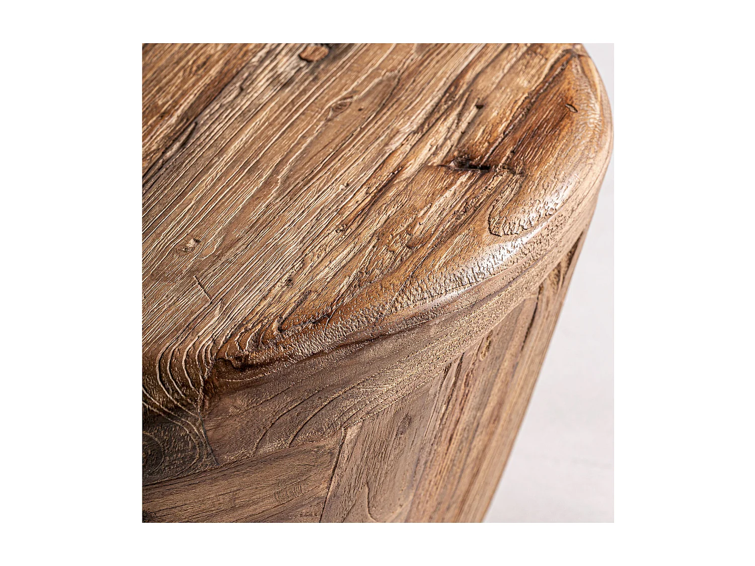 Table Basse Contemporaine en Teka Marron