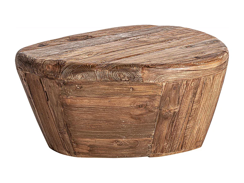 Table Basse Contemporaine en Teka Marron