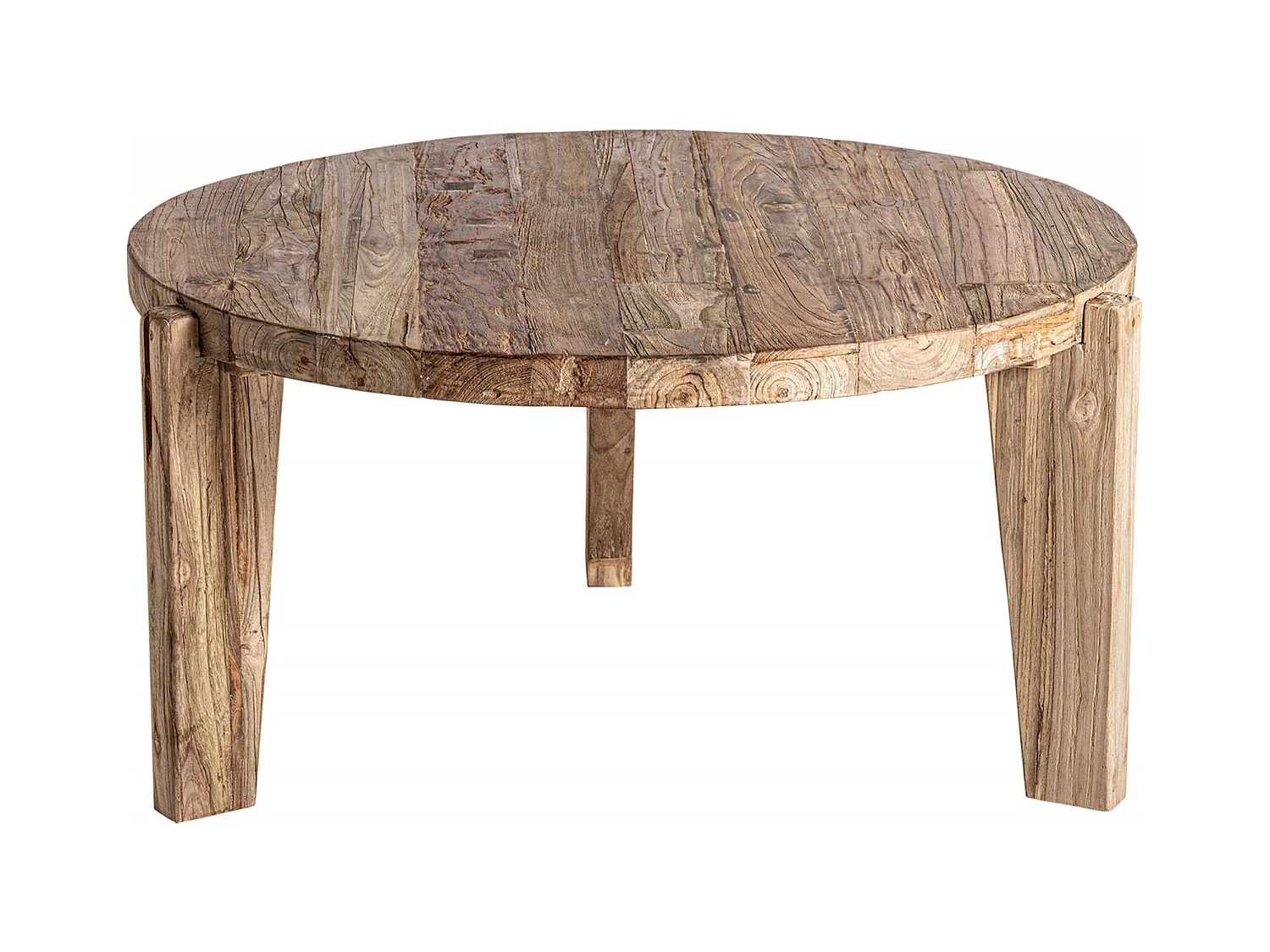 Table basse Lux en teka vieilli style colonial