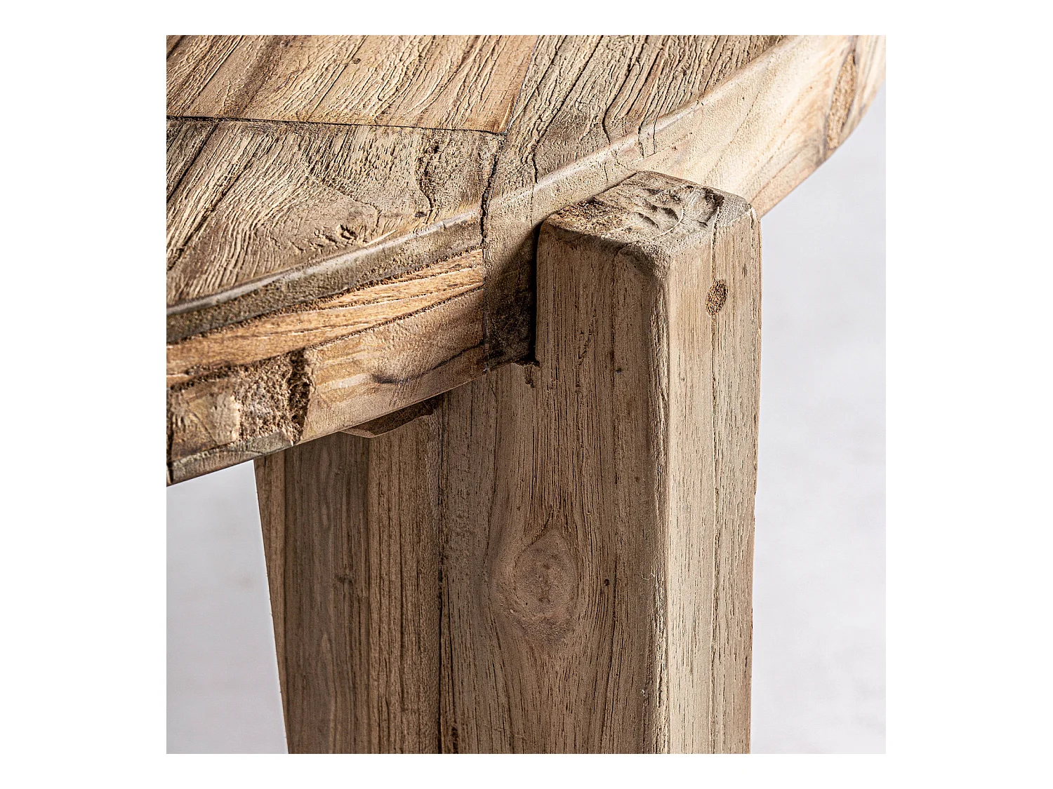 Table basse Lux en teka vieilli style colonial