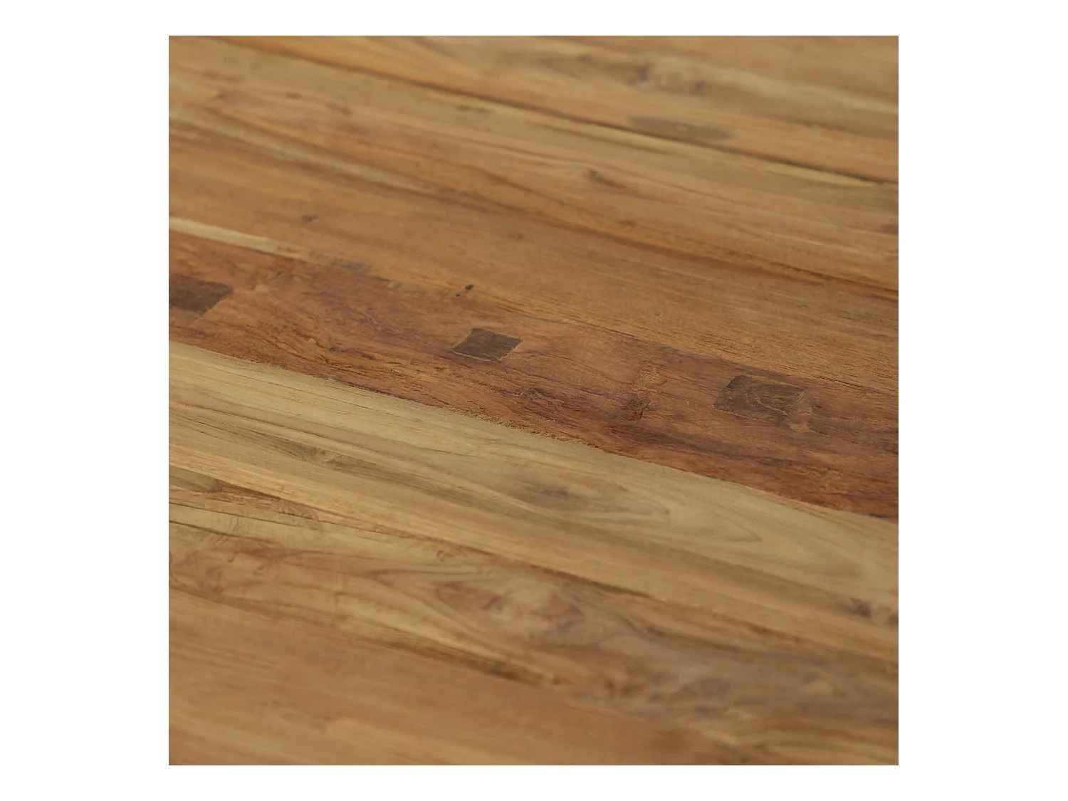 Table basse Lux en teka vieilli style colonial