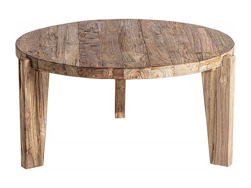 Table basse Lux en teka vieilli style colonial