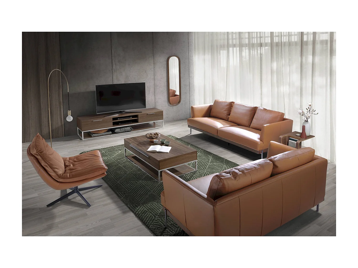 Table basse design noyer Angel Cerda