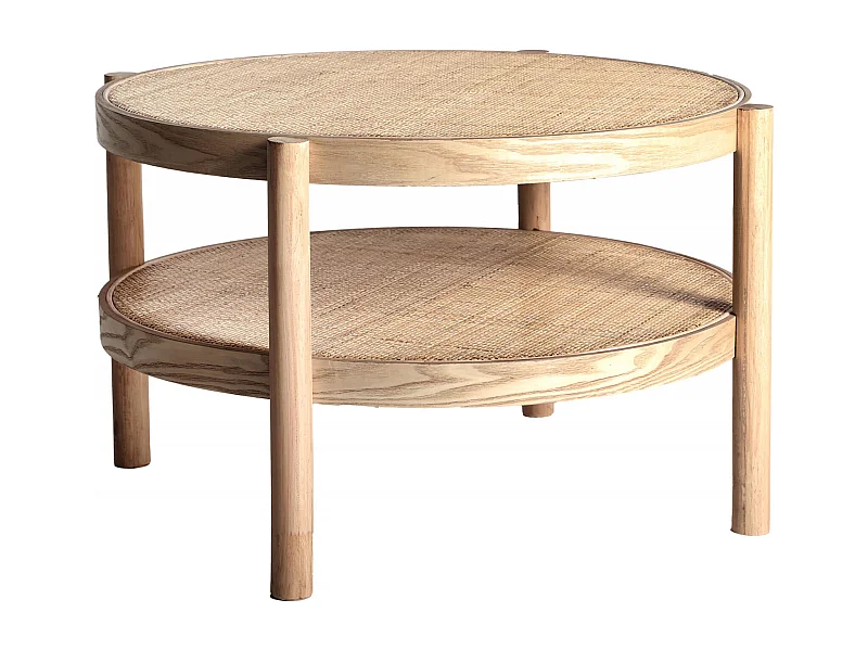 Table basse Ikla style nordique en bois naturel