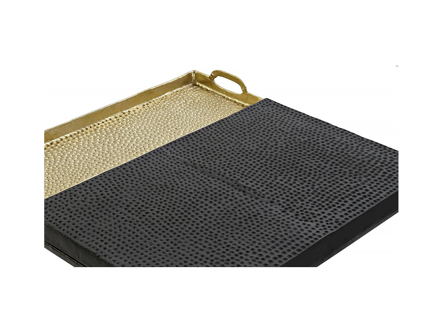 Table basse élégance dorée et finition noire premium