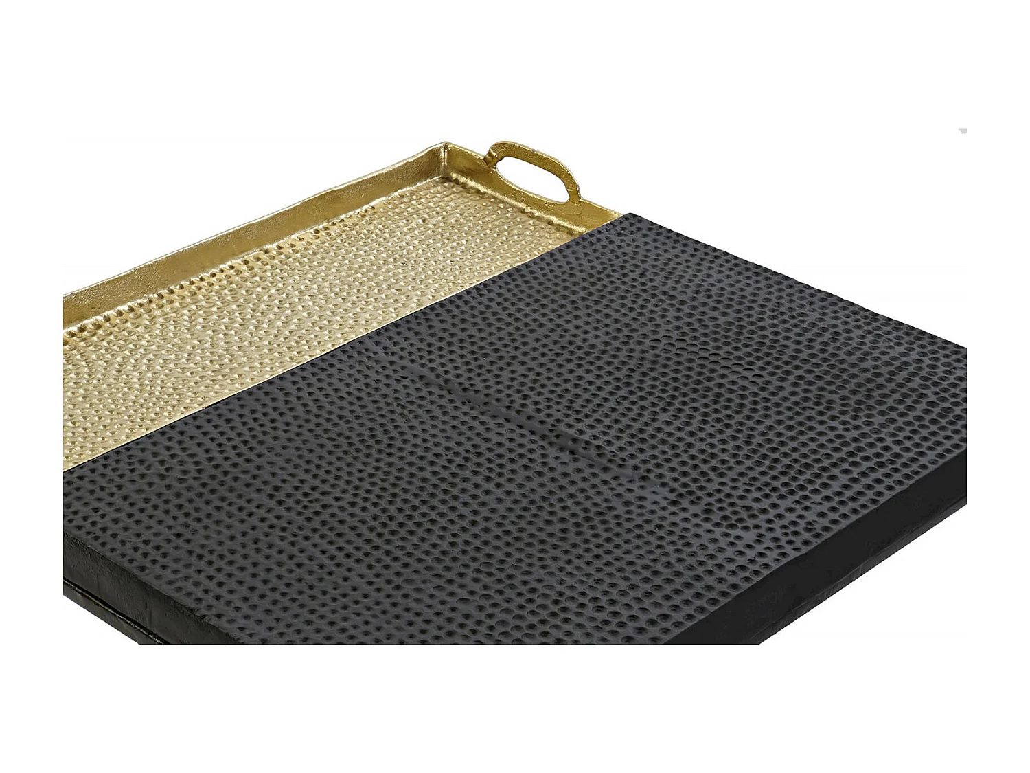 Table basse élégance dorée et finition noire premium