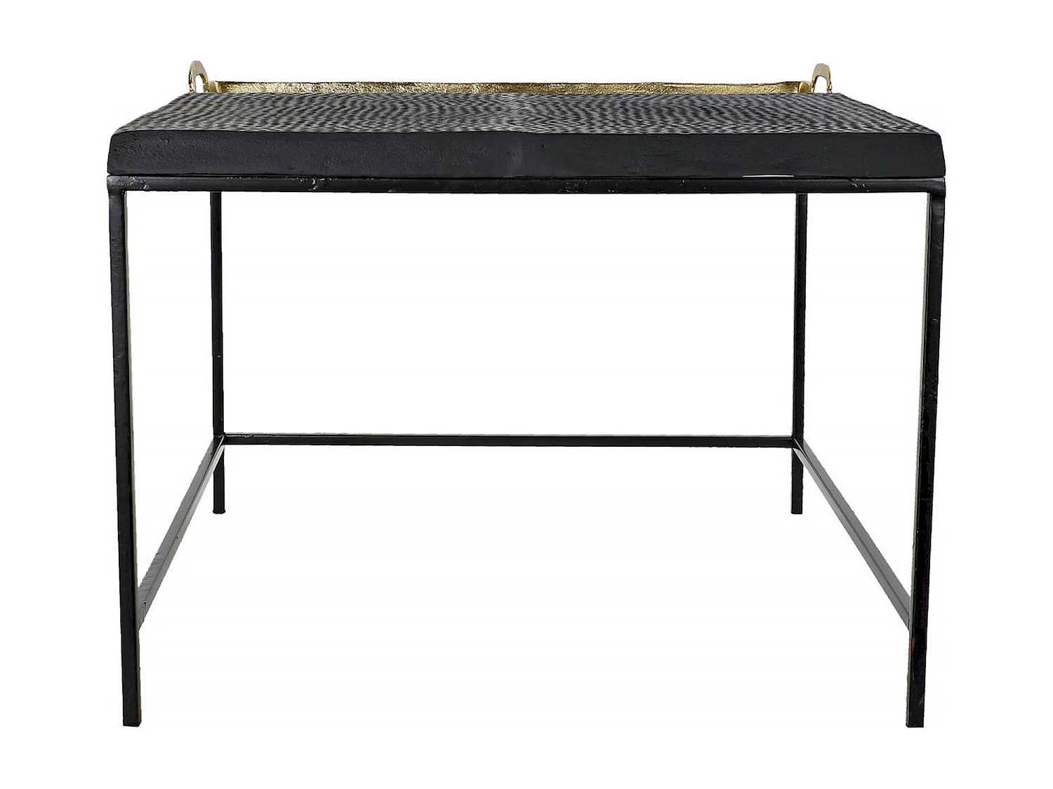 Table basse élégance dorée et finition noire premium
