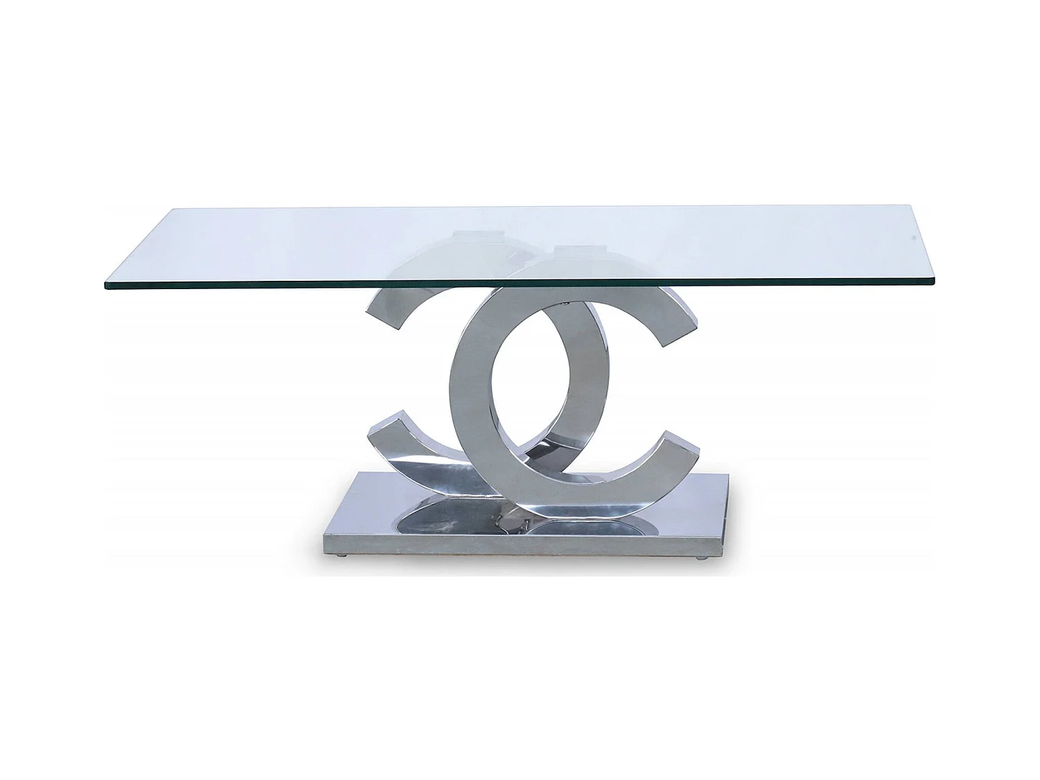 Table basse élégance moderne en verre pour salon