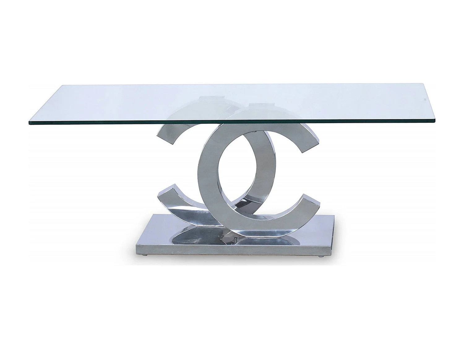 Table basse élégance moderne en verre pour salon