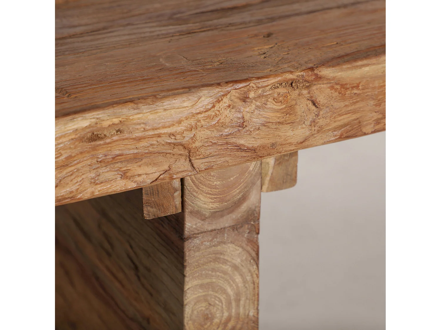 Table basse Nysted style colonial en teka