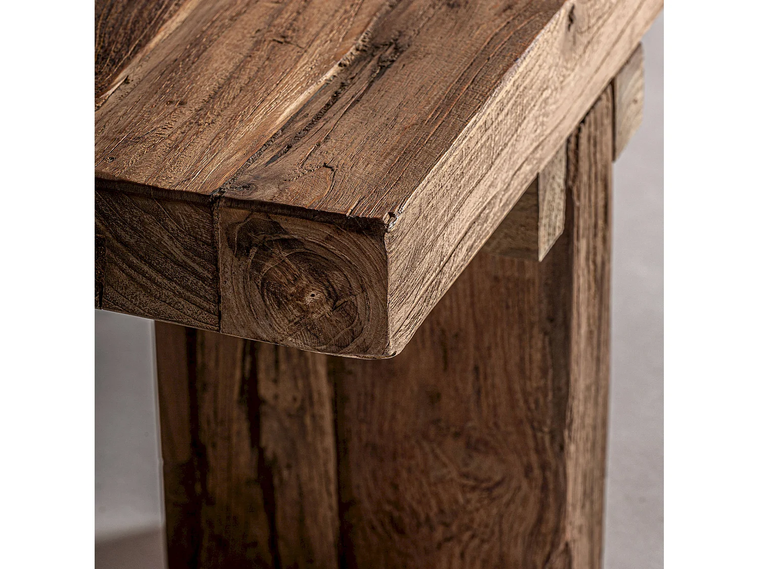 Table basse Nysted style colonial en teka