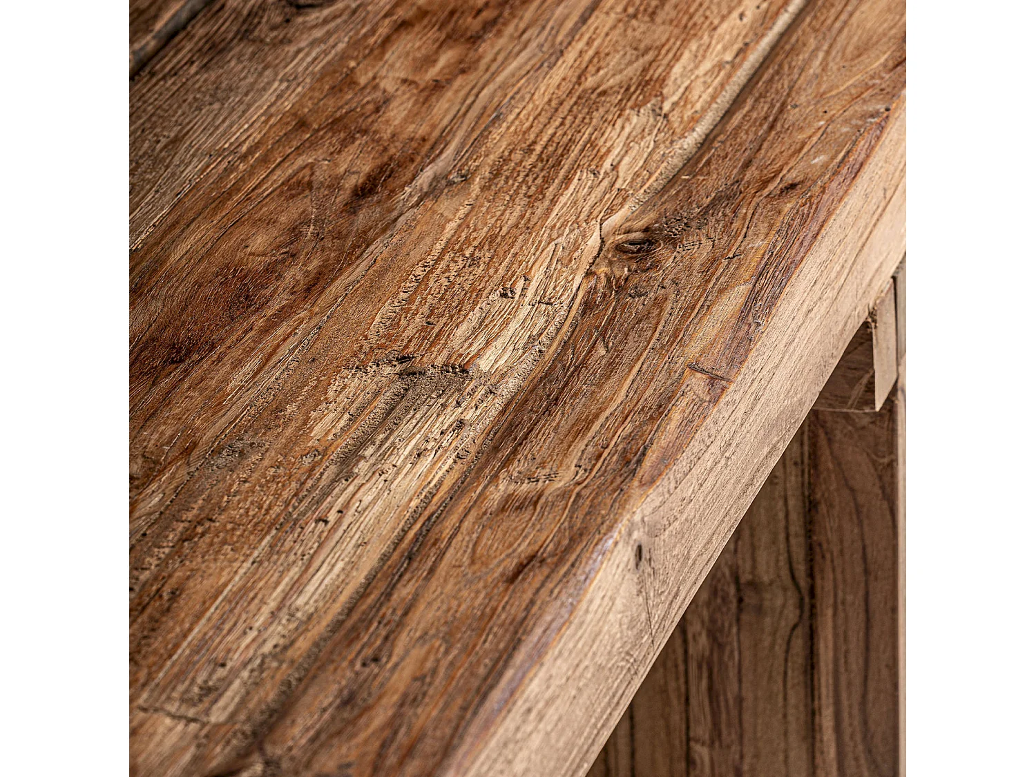 Table basse Nysted style colonial en teka