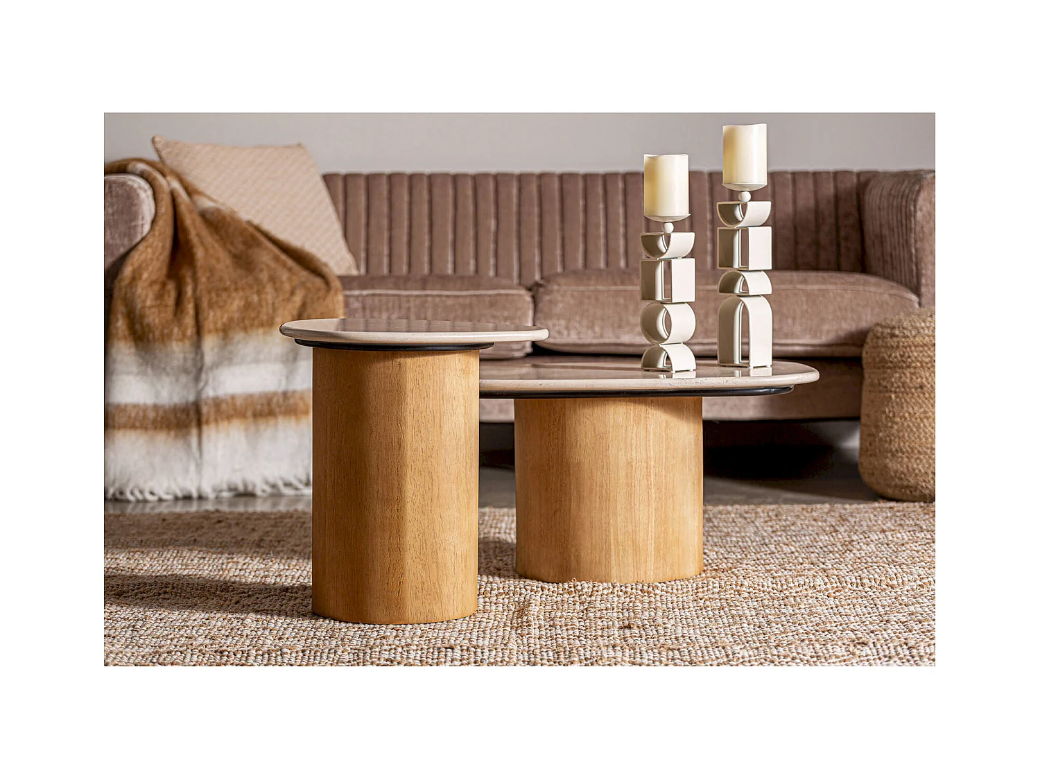 Table Basse Lorach en Marbre Élégante