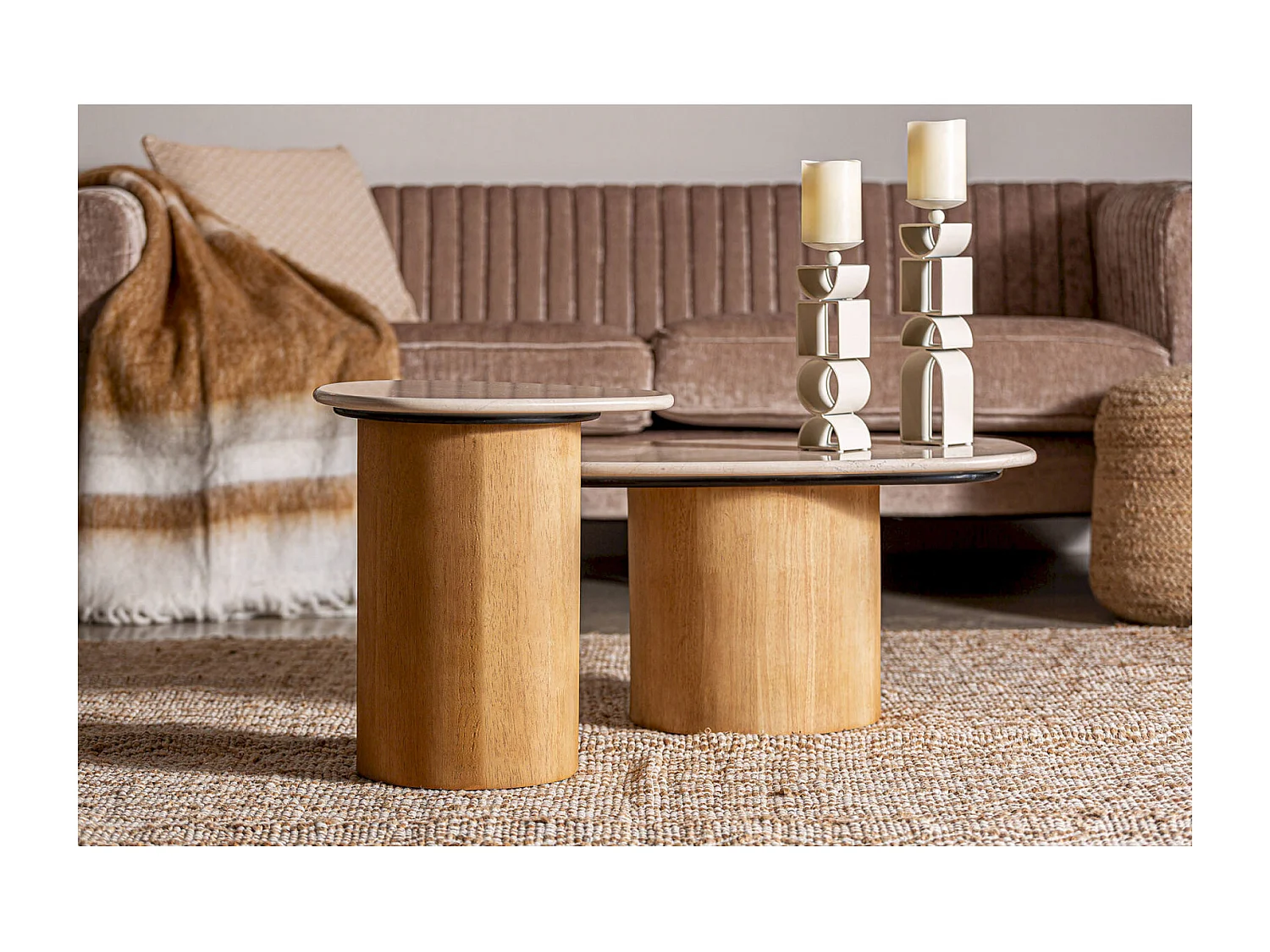 Table Basse Lorach en Marbre Élégante