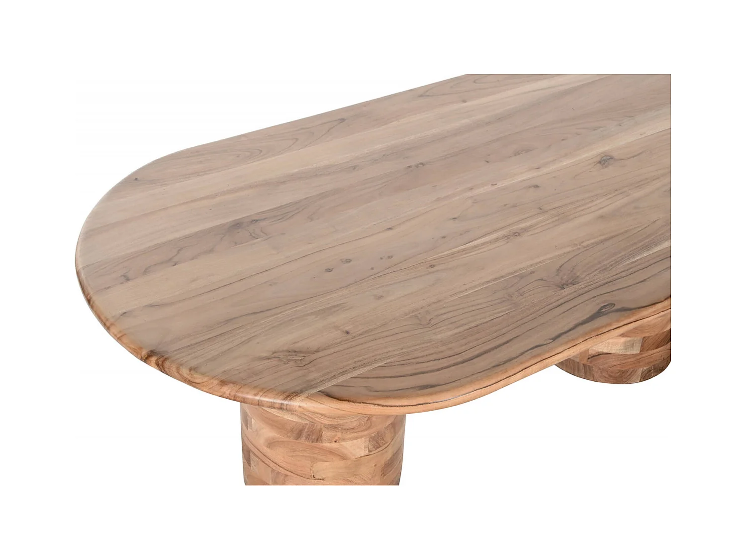Table basse élégance naturelle marron en acacia