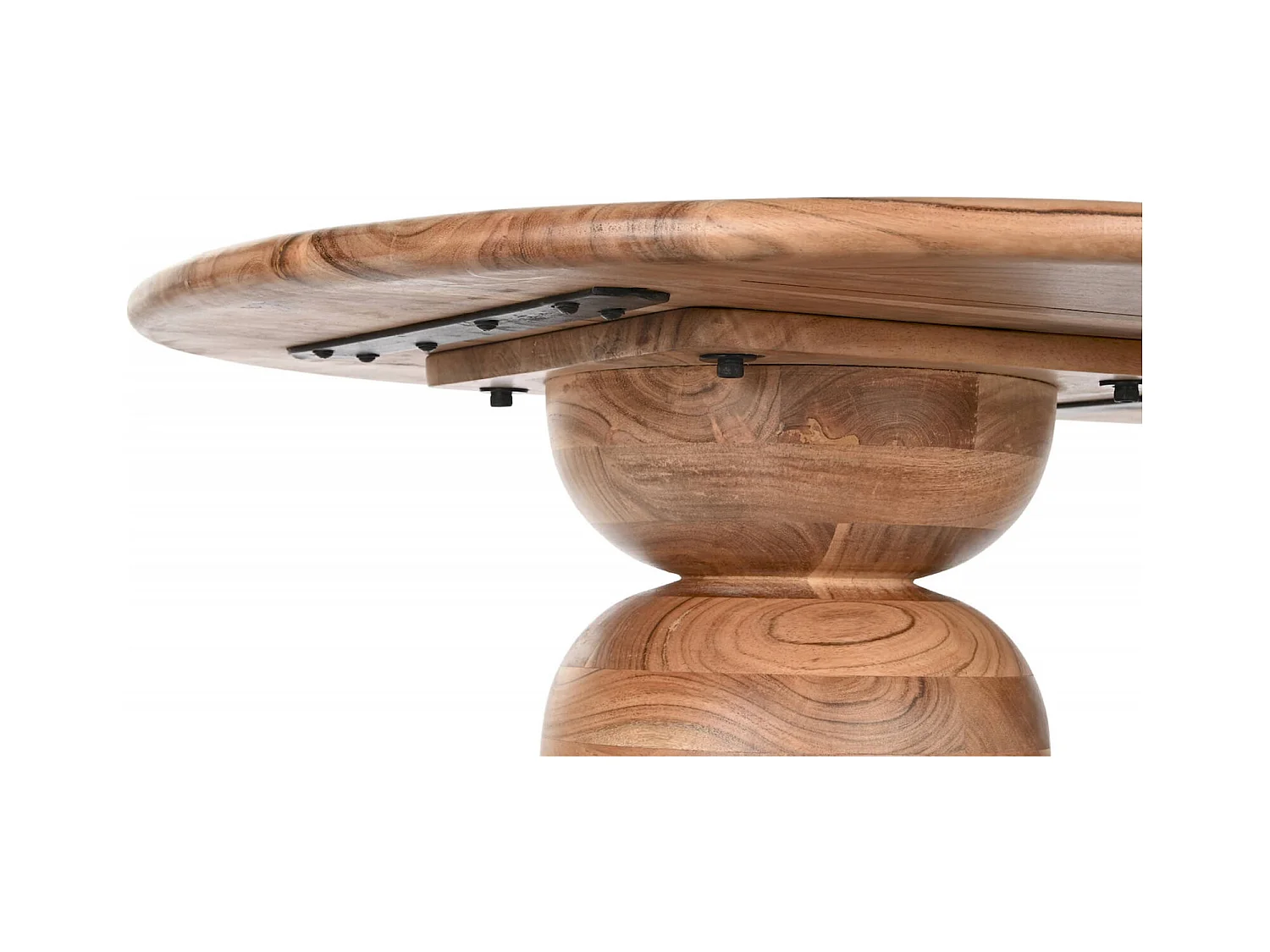 Table basse élégance naturelle marron en acacia