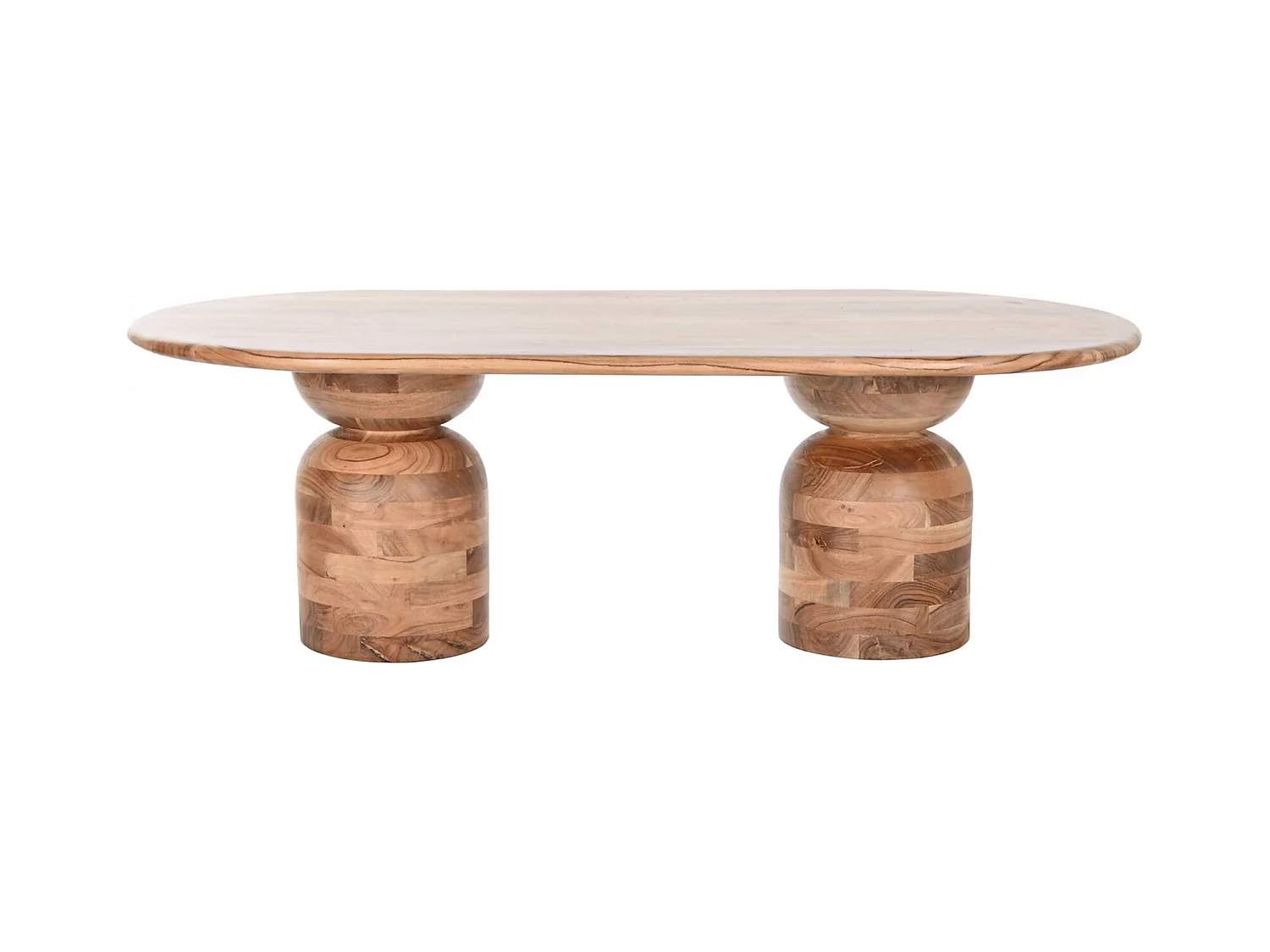 Table basse élégance naturelle marron en acacia