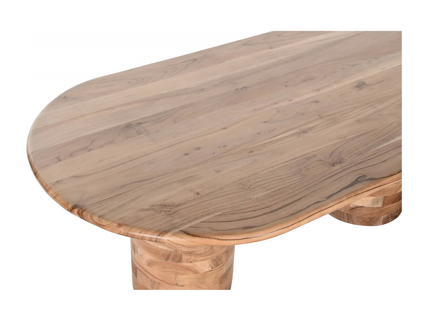 Table basse élégance naturelle marron en acacia