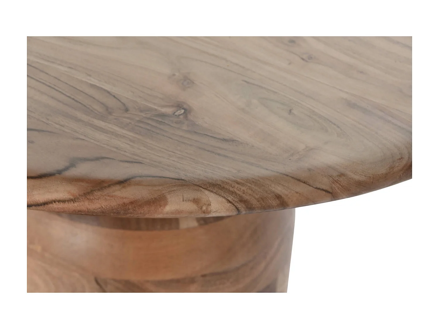 Table basse élégance naturelle marron en acacia