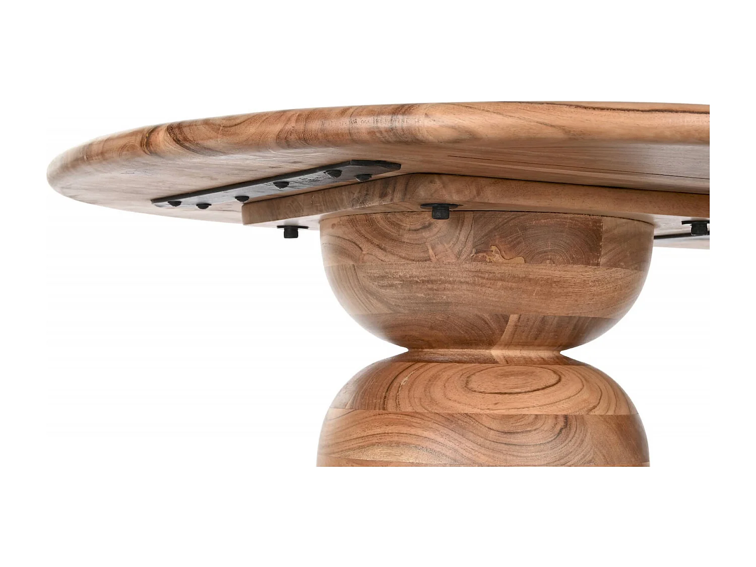 Table basse élégance naturelle marron en acacia