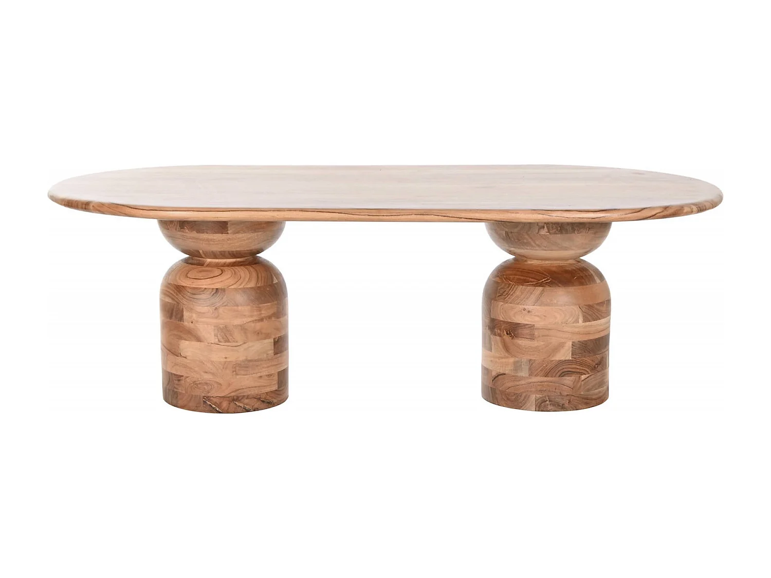 Table basse élégance naturelle marron en acacia